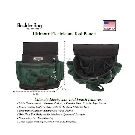 Boulder Bag Ultimate 120 Connect-A-Pouch Green ULT120GR